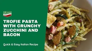 Trofie Pasta with Zucchini and Bacon - Easy Recipe