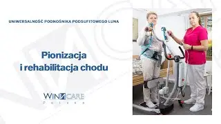 The versatility of the Luna ceiling lift. Upright and gait rehabilitation.