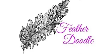 Feather Doodle | Mandala Art | How to Draw | Step by Step Drawing | Zentangle Art | Mendhika Designs