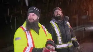 Two Helicopters Land on Highway During Rescue | Highway Thru Hell