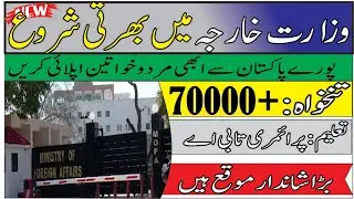 Minister of Foreign Affairs Jobs 2021 | Foreign Affairs Pakistan Jobs 2021 . Government Jobs 2021.