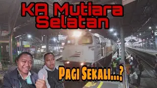 KERETA API PAGI SEKALI | Naik KA Mutiara Selatan Yogya ke Madiun bareng Adijasa
