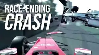 F1 2015 gameplay and race ending crash on PS4