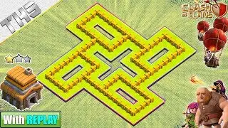 Best TH5 Base [WAR/TROPHY Base] 2018 with REPLAY!! TH5 Anti 2 Star Base Design - Clash of Clans