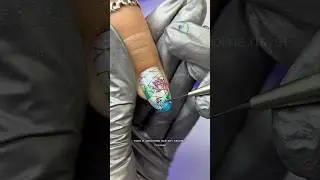 ЭФФЕКТ ВИТРАЖА🪷 #дизайнногтей #nails #ногти #маникюр #наращиваниеногтей