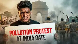 Delhi Ka Dam Ghut Rha Hai | Pollution Protest at India Gate | Delhi Pollution Truth | IndiaOnRoute