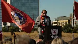 James Ramos, Assembly Member 45th District, at Sacramento Republic's groundbreaking ceremony