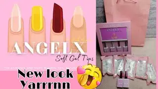 AngelX Soft Gel Tips Extension / New Packaging / 1234 set / Unboxing / Tutorial