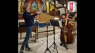 Borghi Viola d'Amore and Violone rehearsal of St pete baroque