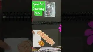 Ignou b.ed internship file