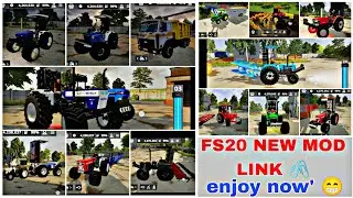 Fs 20 new apk || FS20 INDIAN TRACTOR MOD DOWNLOAD MOD MAP