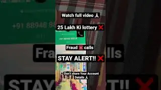 STAY ALERT ONLINE SCAM | Fake calls❌❌❌❌☎️ #fakecall #scam  #shorts #☎️❌