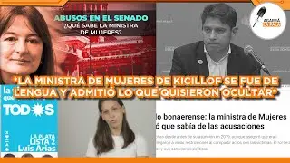 LA MINISTRA DE MUJERES DE KICILLOF SE FUE DE LENGUA Y ADMITIÓ LO QUE QUISIERON OCULTAR EN EL SENADO
