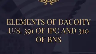 Elements of Dacoity Under S.391 of IPC and S.310 of BNS #ipc #bns #tamil #comedy #vadivelu