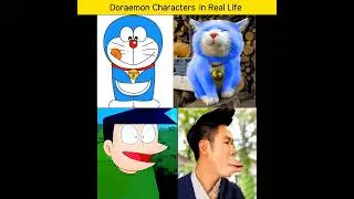 Doraemon Characters in Real Life 🤯 #shorts