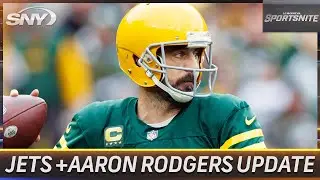 The latest with Aaron Rodgers and the Jets, rumors of recruiting free agents | SportsNite | SNY