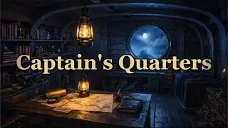 Captain&rsquo;s Quarters at Sea 🌙 Cozy Ship Ambience | Lantern Light, Storm Outside (No Music)