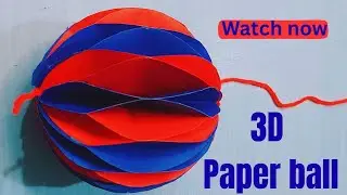3D Paper ball making | Honeycomb ball | Christmas decoration ideas