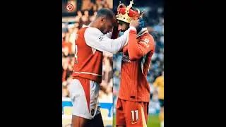 Thierry Henry put the crown of Europe on Mohammad Salah's head.@LiverpoolFC #liverpool #salah