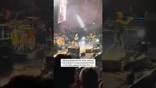 Richard Ashcroft finale at The Co-op Live. Watch his mic drop, speaker-kick & drum smash.