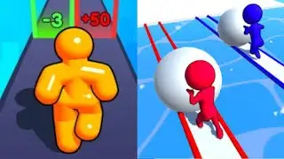 Tall Man Run VS Snow Race - MAX LEVEL Mobile Gameplay Walkthrough (Android iOS)