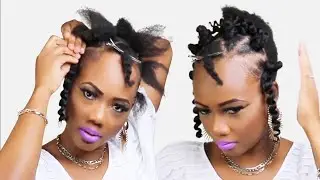 How to Slay Bantu Knots with Curly Crochet | 4C Hair Protective Style 🔥