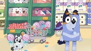 BLUEY GAME MUFFIN'S LOLLIPOP 🍭 DRAMA AT THE SUPERMARKET 
