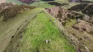 Trig point hunting in East Lothian, Scotland. 