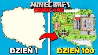 Przetrwałem 100 DNI w MINECRAFT HARDCORE na POLSKIEJ WYSPIE!