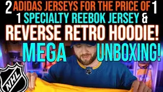 2 Adidas + 1 Reebok Jersey & 1 Reverse Retro Hoodie MEGA Unboxing!