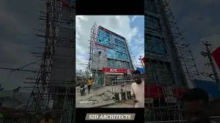 Commercial building renovation at adalath circle #architect #commercialrenovation #elevationdesign