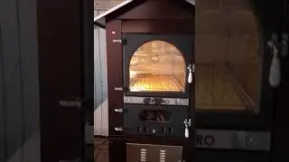 Forno a legna in acciaio da esterno AgriEuro Magnus 100 Deluxe EXT Inox - smalto ramato