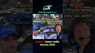 Onboards and Team Radio from Carlos Sainz at the 2025 Italian GP at Monza  #f1 #f1shorts #formula1