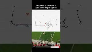 Illinois State Split Zone Triple Option with Bubble to Dylan Lord 2025 Illinois St @ Montana St 🎶