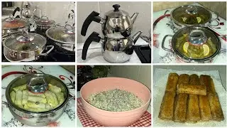 Delicious food.Təzə qazanlarım. Paytaxt salatı hazırladım. Elektrik tavamda blinçik etdim. 