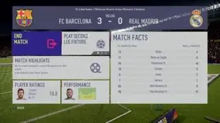 FIFA 18 Barcelona vs Real Madrid Messi Hattrick