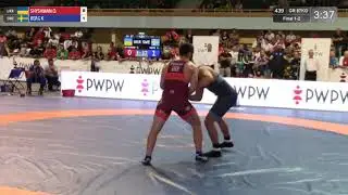 GOLD GR - 87 kg: O. SHYSHMAN (UKR) v. K. BERG (SWE)