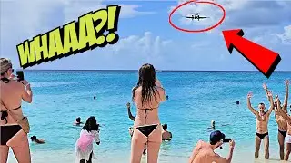 The Lowest Plane Landing IN THE WORLD! - Maho Beach, St. Maarten Cruise Port 2026