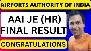 AAI JE HR Final Result 2025 Out!!