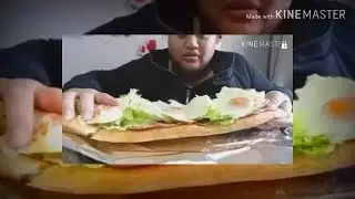 ASMR 2x footlongs_ HOMEMADE BACON AND EGG SANDWICH (eating.💀 sounds #whatwhitepeopleeatchallenge