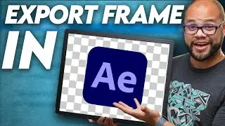 Как экспортировать снимок экрана в After Effects