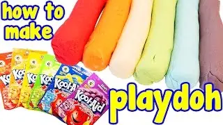 How To Make Koolaid Play dough NO COOK Play Doh Recipe