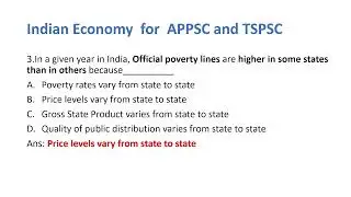 Indian Economy for APPSC and TSPSC || Group-I , Group-II , Group-III and Group-IV ||UPSC ||