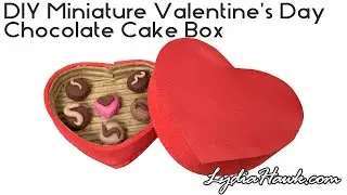 DIY Miniature Valentine's Day Chocolate Cake Box