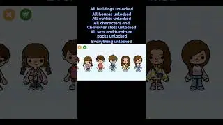 how to get Toca Boca all unlocked for free 💕👌 #tocaboca #viral #summer #free #games