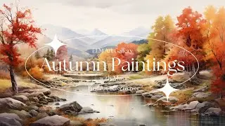 Autumn Art TV Screensaver, Fall Wallpaper with over 1 Hour Loop with Soothing Music