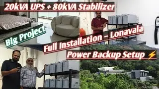 20kVA UPS & 80kVA Stabilizer Installation in Lonavala | Full Setup | Power Backup Vlog 🔥⚡