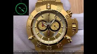 Швейцарские часы Invicta 5403 Subaqua Noma III Gold Swiss Chronograph 50 mm.