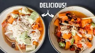 Dinner in a Flash: ⚡️ Instant Pot Butternut Squash Chili & Shredded Chicken