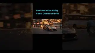 Next Gen Indian Racing Game gameplay footage created with Google Veo 🏁🏎️ #racinggame #supercars